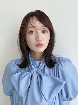 スタジオヒープ 辻堂(studio HEAP) 外ネミディアム/くびれヘア/シースルー/顔まわり