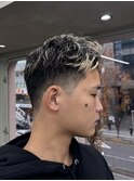 刈り上げアップバングスパイキーショートパーマスパイラルパーマ