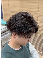 エッジ(EDGE)&nbsp;メンズ刈り上げマッシュツイストスパイラルパーマスタイル