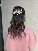 【ハーフヘアアレンジ渋谷】ねじりハーフツインカチモリシニヨン