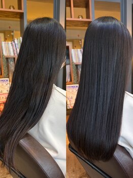 ヘアーエン(HAIR en)の写真/ダメージレスな薬剤使用◎髪質に合わせたオーダーメイド処方で、芯から潤う極上ストレートへ＊[津田沼]