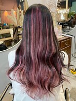 チャプター 問屋町(chapter)&nbsp;ピンクカラーアンブレラカラーケアブリーチミルクティーベージュ