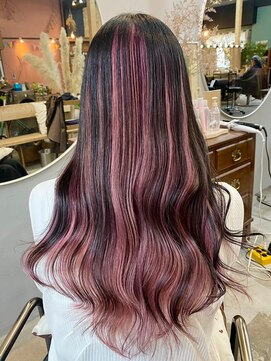 チャプター 問屋町(chapter) ピンクカラーアンブレラカラーケアブリーチミルクティーベージュ