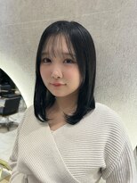 アルノー 博多口店(Arno)&nbsp;【Arno】シースルーミディアム×ダークグレージュ