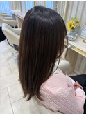 ひし形レイヤーボブ縮毛矯正髪質改善ハッシュカットクラゲカット
