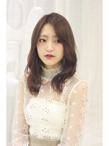 ネオリーブリタ たまプラーザ店(Neolive rita)&nbsp;大きめカールの大人可愛いセミロング