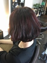 ロンド(Le rond)&nbsp;ボルドーでシックなワンカールボブ