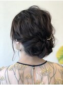 編み込みヘアアレンジ