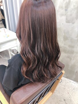 エトネ ヘアーサロン 仙台駅前(eTONe hair salon) 《eTONe》ロングレイヤー × バイオレットブラウン