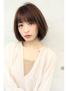 モリオ フロム ロンドン 大宮2号店(morio from London) 【なかじま ひびき】顎ラインナチュラルワンレンボブ