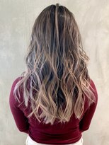 アイティー バイ アルバム 中野店(IT by ALBUM)&nbsp;ラベンダーバレイヤージュ_厚めバングローライト_ba279362