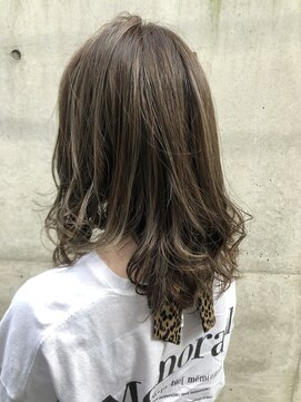 ロンドアベニール 北千住(Lond avenir) ハイトーンでも上品に☆グレージュハイライト　西田大樹