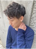 ラフスパイラル刈り上げマッシュ