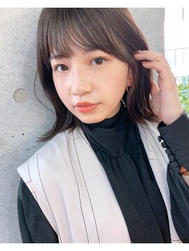 リコバイアフロート(riko by afloat) ナチュラル切りっぱなしボブ/韓国風ヘア