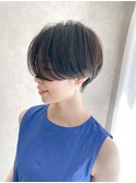 前髪長めのオシャレショート