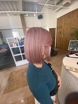 カットウェルズ粟殿店(Cut Well's smile&peace)&nbsp;ピンクカラー　奈良 cutwells 粟殿