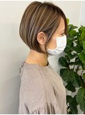 大人ショートヘア/ハイライトカラー/イルミナカラー[国分寺]