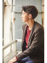 クレスト 近江八幡店(CREST)&nbsp;マッシュツーブロックメンズパーママッシュウルフメンズカット