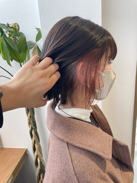 ロンドアベニール 北千住(Lond avenir) namie ボブ×ピンクインナーカラー