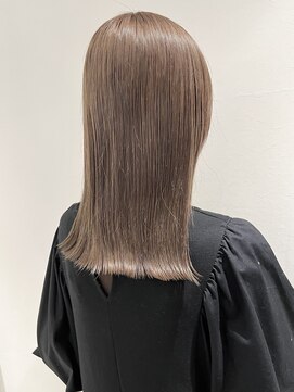 ラミエバイメルト 下北沢(lamie by melt) 村上/ミルクティーベージュダブルカラーブリーチ切りっぱなし