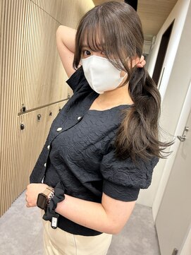 グロー 大宮(GLROW) 結んで出せる韓国風顔まわりカット　haruhi【大宮】