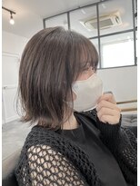 ルヴェルヘアー(Revel hair)&nbsp;ボブ × ラベンダーベージュ