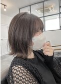 ボブ × ラベンダーベージュ
