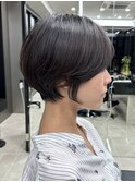 20代30代40代/アッシュブラック/黒髪/くびれショート/表参道