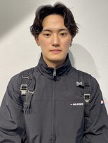 ロイ 南青山 表参道(ROI)&nbsp;メンズカットセンターパートマッシュニュアンスパーマ