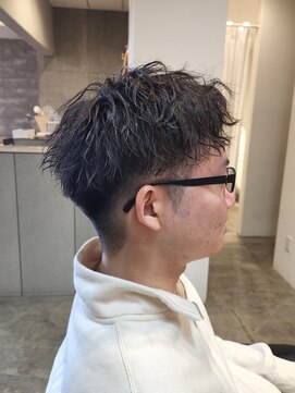 ニアウ 伊勢崎連取店(Niau) 刈り上げショートメンズツイストスパイラルパーマ