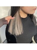 インナーカラー×ミルクティーベージュ