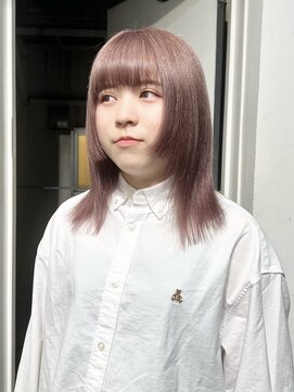 ココ 原宿(KOKO) 黒髪小顔クラゲヘアーオリーブグレーココアベージュ姫カット