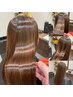 【SNSでよく見る感動ツヤツヤ髪に】カット＋ダメージケアカラー＋髪質改善TR