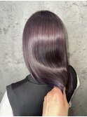 髪質改善　髪質改善カラー　ラベンダーアッシュ　うるつや　美髪