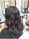 低温デジタルパーマで作る　ミディアムパーマヘア(銀座)