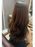 【デジストカール】ストレート＋巻き髪風パーマ＋カット ￥43500