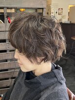 ネスト ヘアーデザイン(NEST hair design)&nbsp;【NEST 札幌】癖毛を活かしたショートボブ
