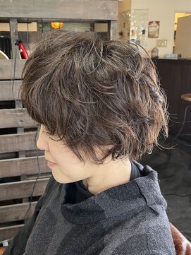 ネスト ヘアーデザイン(NEST hair design) 【NEST 札幌】癖毛を活かしたショートボブ