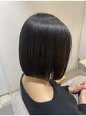 切りっぱなしボブ
