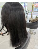 他店縮毛矯正をオイルストレートでサラサラツヤツヤ髪質改善！