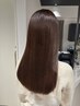 オーガニックオイル配合★リタッチケアカラー+カット+水分補給TR￥7800