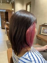 エンドロール(end roll)&nbsp;インナーカラー／ピンク／ポイントカラー