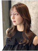 レイヤーカット×ヘーゼルベージュ　【韓国ヘア】