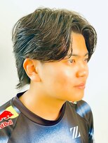 イーストハムアネーロ(EAST HAM anello) メンズパーマ/フェザーパーマ/センターパート/毛流れパーマ