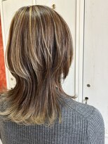 ジール(zeal)&nbsp;ウルフ×ハイライト　着物ヘア/大人ガーリー/