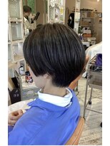 アシャ ヘアー ソリューション 神戸店(asha hair solution)&nbsp;ミルクティーブロンド/ダークブルー/デジタルパーマ/摂津本山