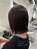 サンドレオ 新宿店(sand Leo) レイヤーカット/レイヤーボブ/ミルクティーベージュ顔周りカット