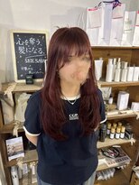 ムエール(mouair)&nbsp;レイヤーカット＋ボルドーカラー