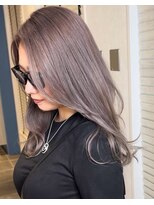 アース いわき店(HAIR&MAKE EARTH)&nbsp;シルキーライトグレージュ×エアリーカールロング
