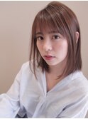 大人かわいいツヤ髪ミディアムスタイル 担当山下